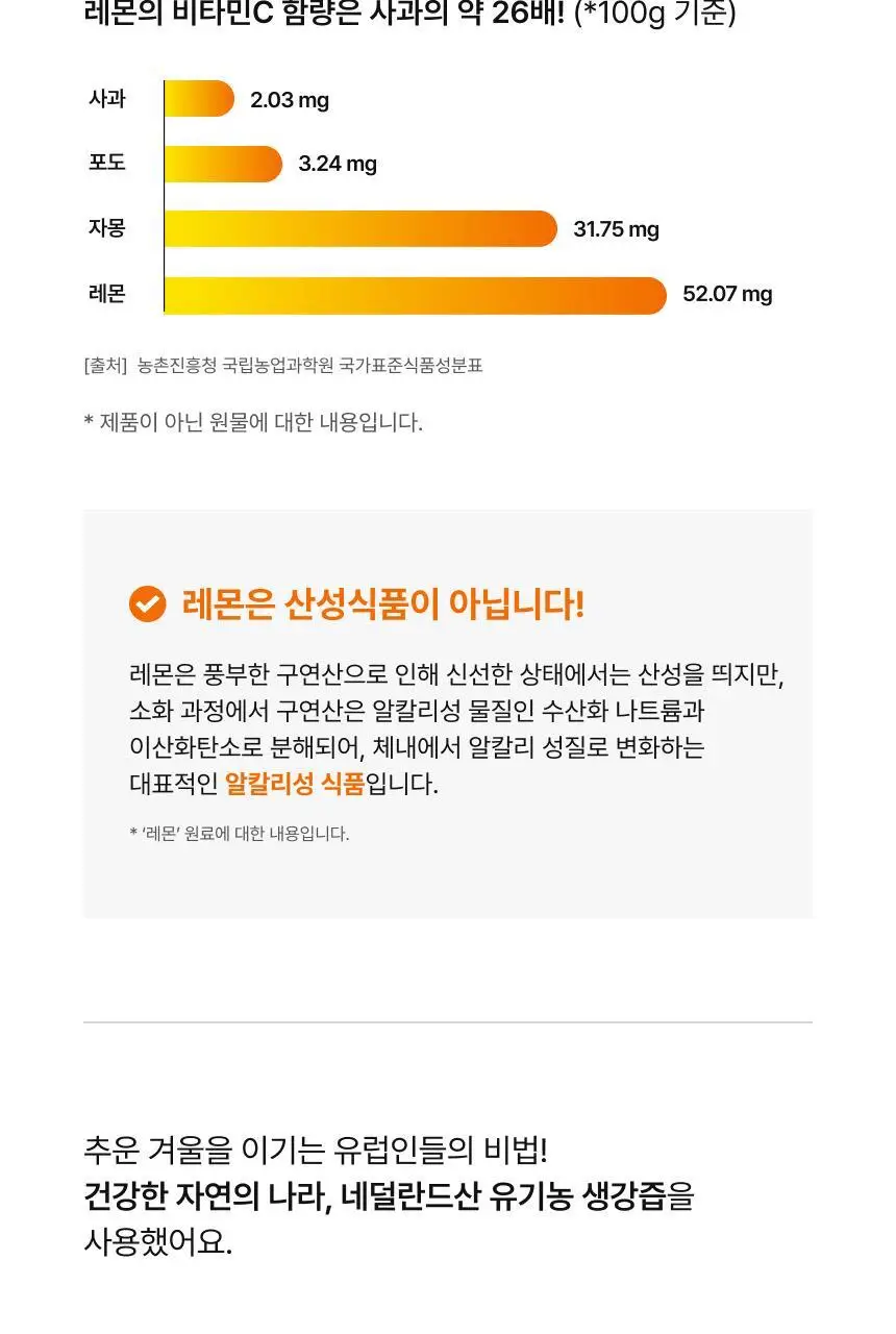 뉴트리원라이프 유기농 레몬생강즙 20g x 14포 상세페이지 11