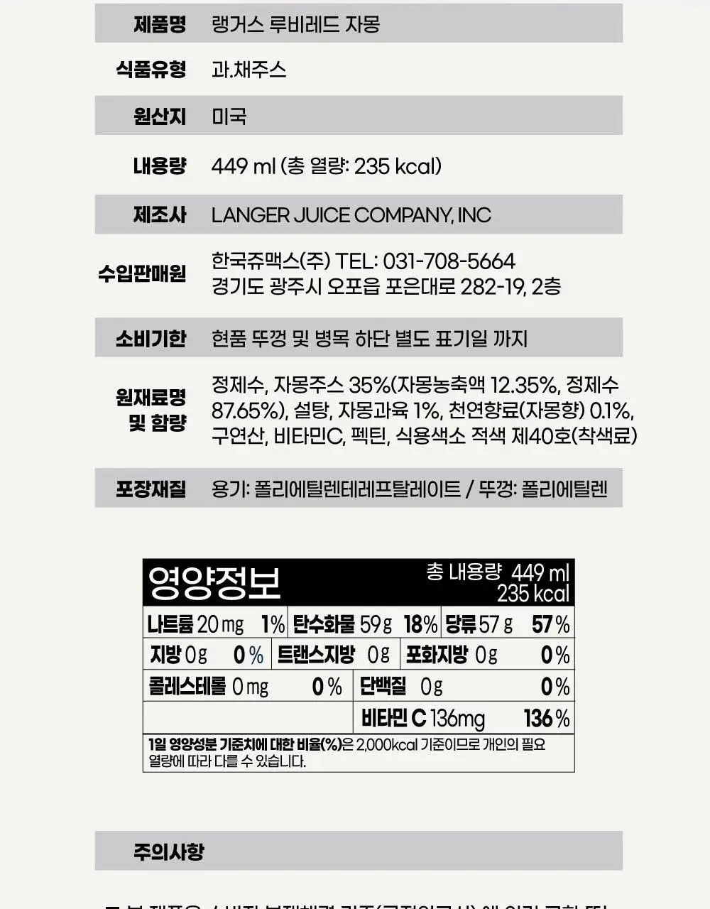 랭거스 루비레드자몽 449ml 상세페이지 14