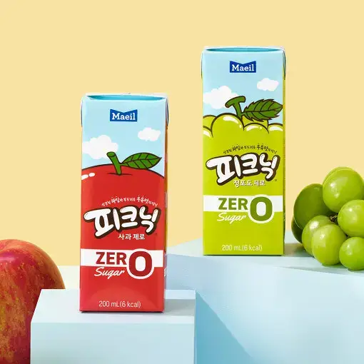 매일 피크닉제로 200ml * 24입 2중 택1 (사과, 청포도)