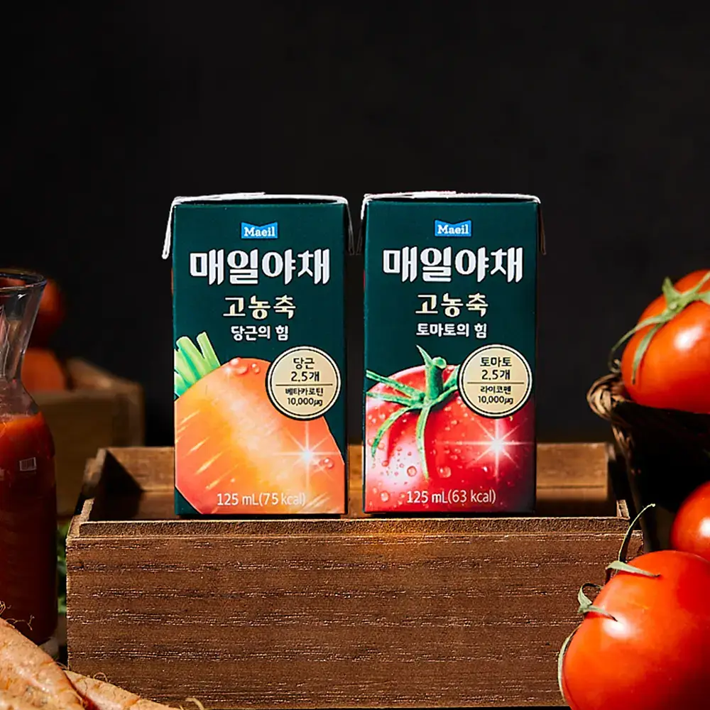 매일야채 고농축 125ml 24팩 2종 택 1 (토마토/당근)