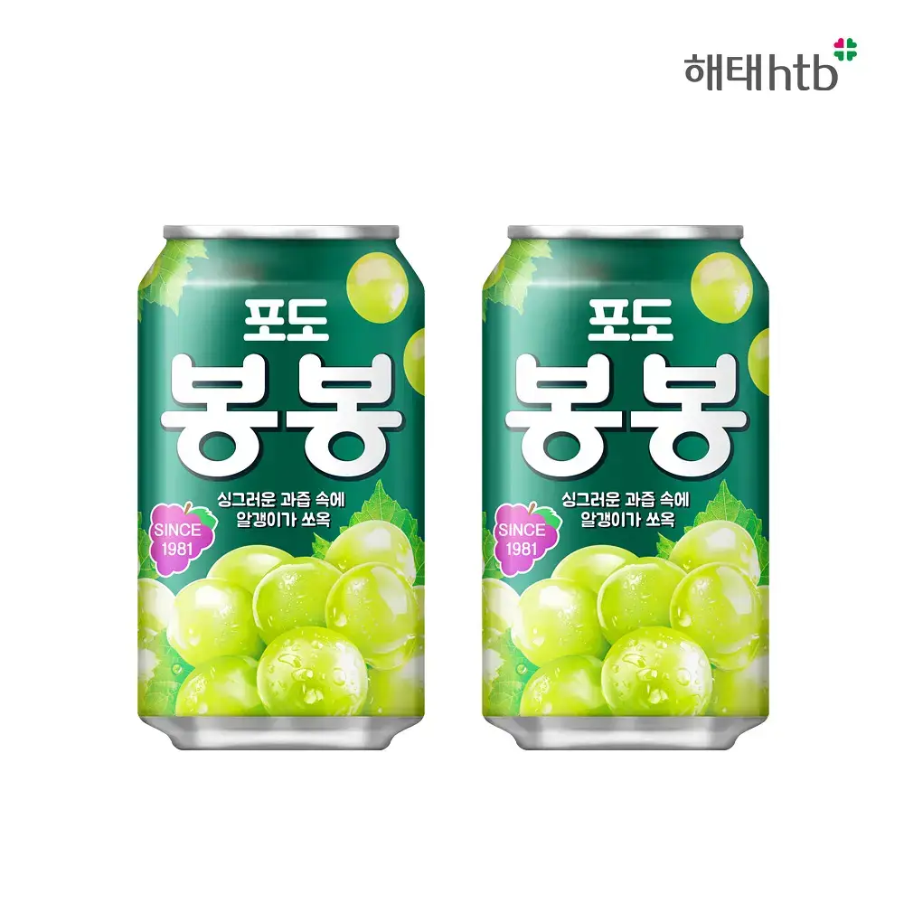 봉봉 포도 340ml 24개