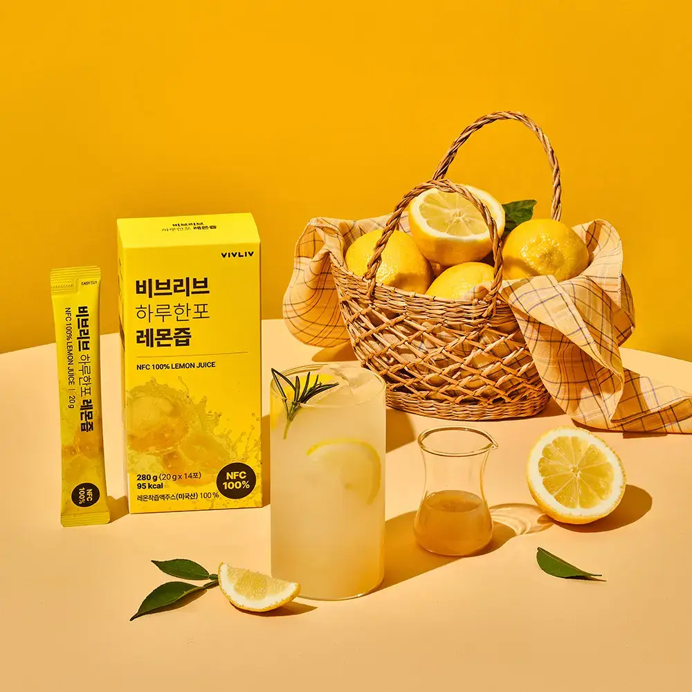 비브리브 심으뜸 하루한포 레몬즙 20g 14포 1박스