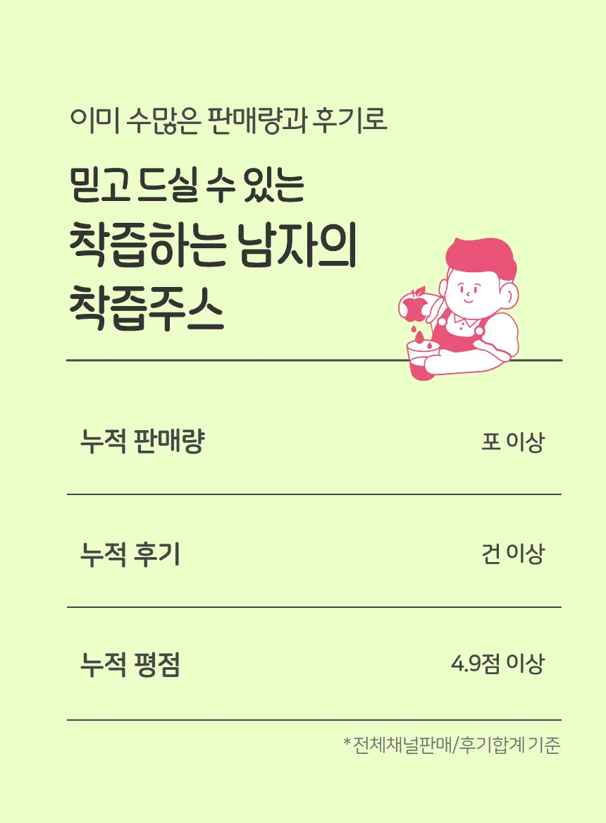 착즙하는남자 파인애플주스 100ml 상세페이지 3
