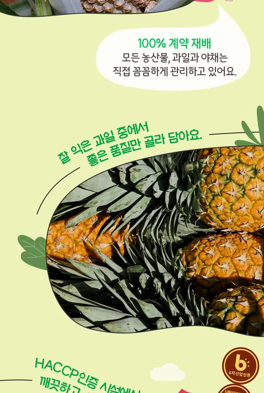 착즙하는남자 파인애플주스 100ml 상세페이지 6