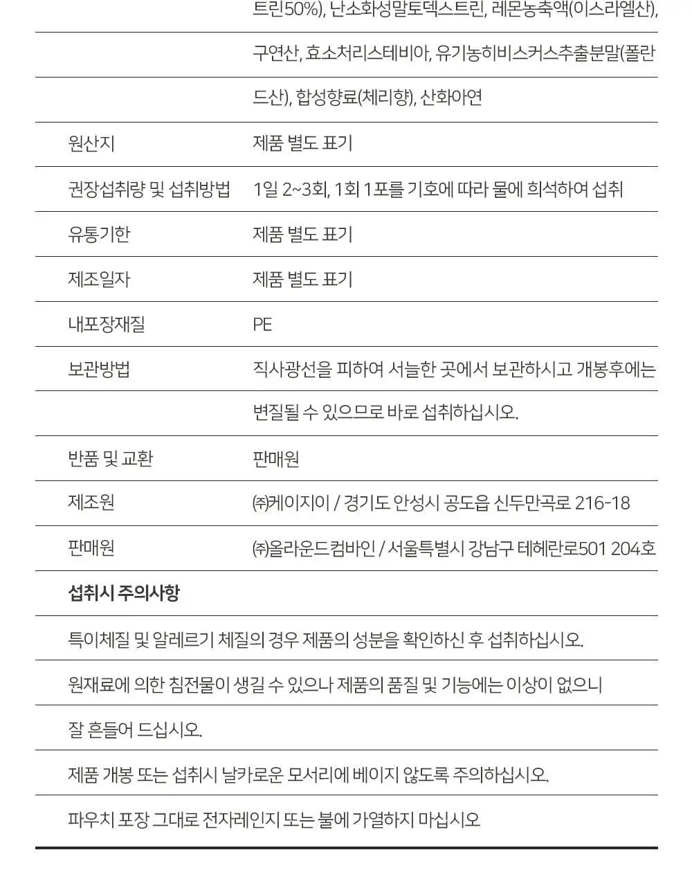 굿모닝굿나잇 10포 2종 택1 (녹꿀/체리초) 상세페이지 91