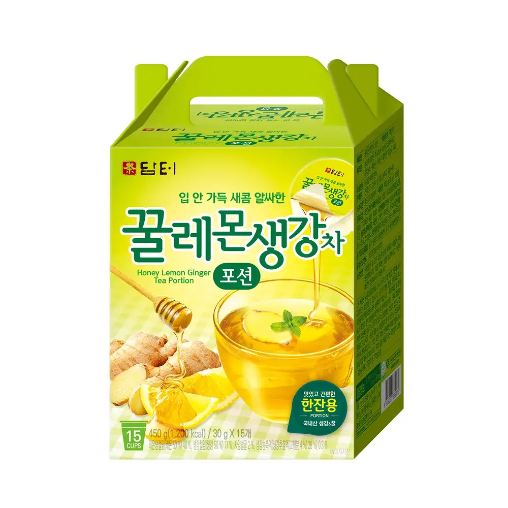 담터 꿀 레몬생강차 포션 15T