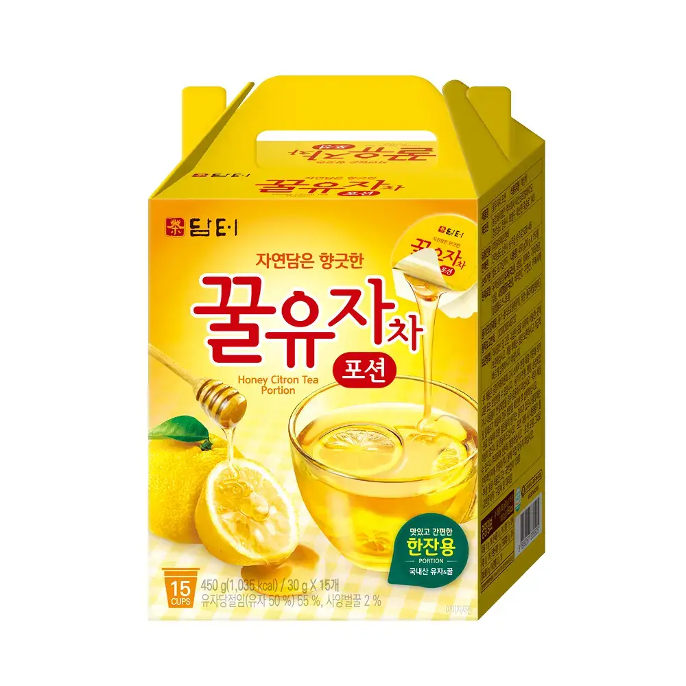담터 꿀 유자차 포션 15T