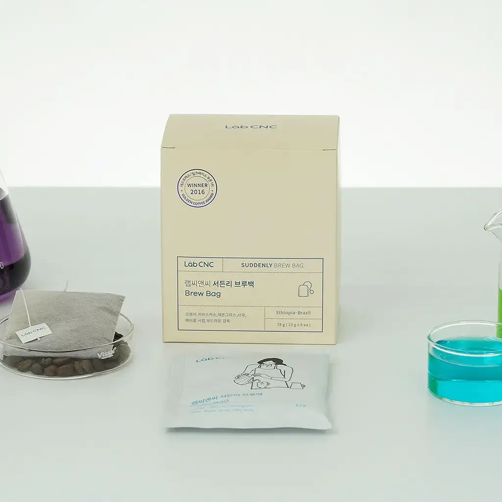 랩씨앤씨 서든리 커피 브루백 Brew Bag 6티백