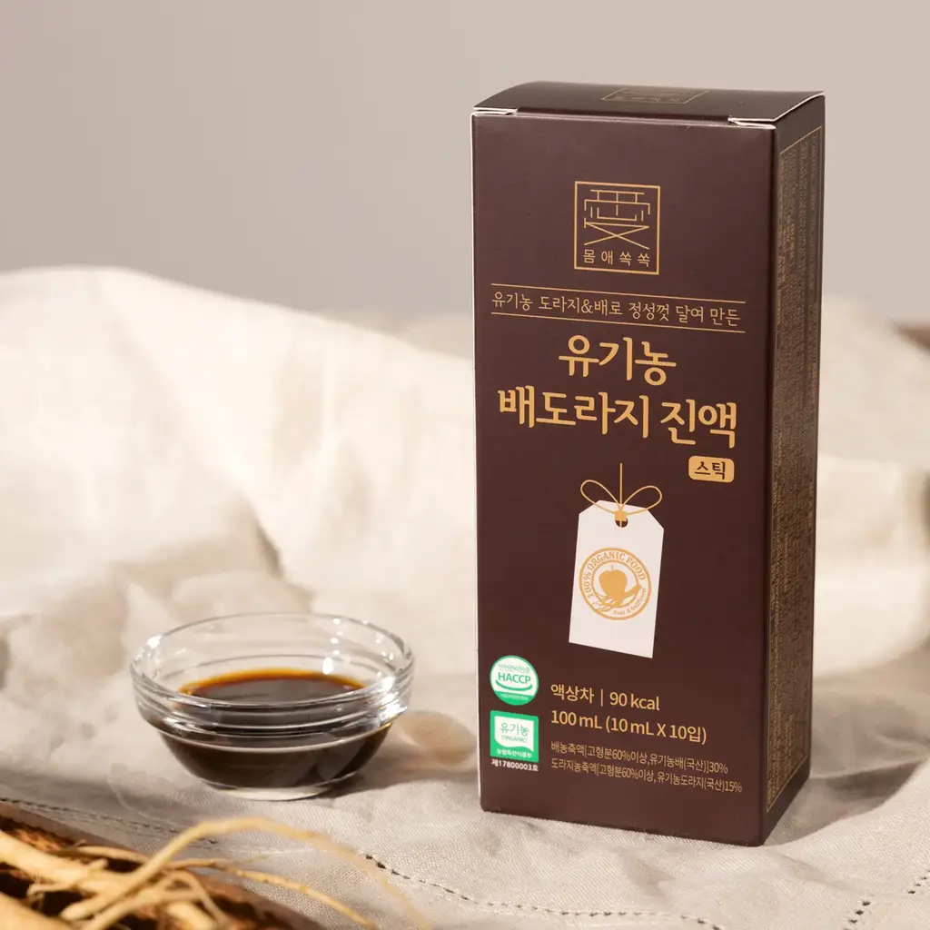 몸애쏙쏙 유기농 배도라지 진액 스틱 10ml 10개입