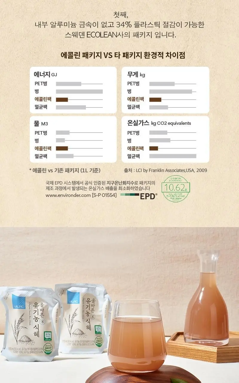 비락 올바른 유기농식혜 1EA 상세페이지 5
