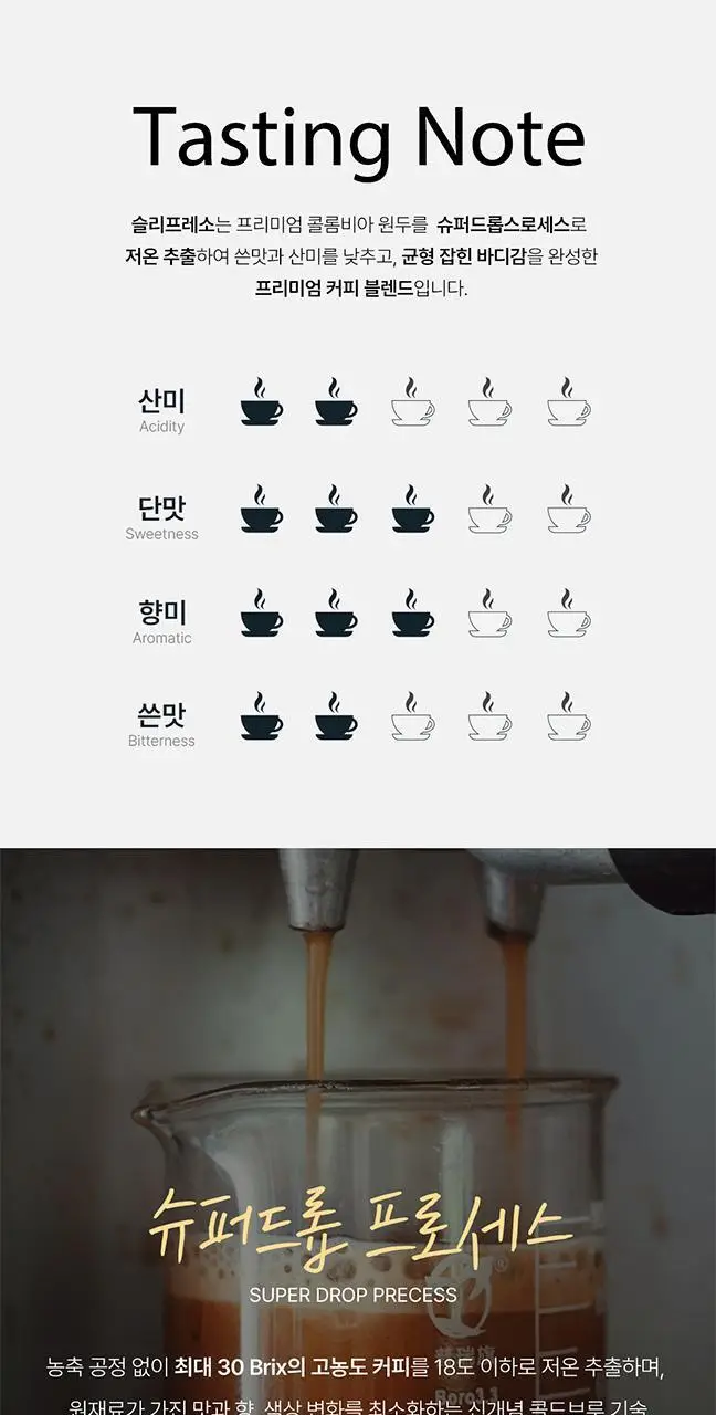 슬리플러스 슬리프레소 디카페인 콜드브루 2g 10개입 상세페이지 6
