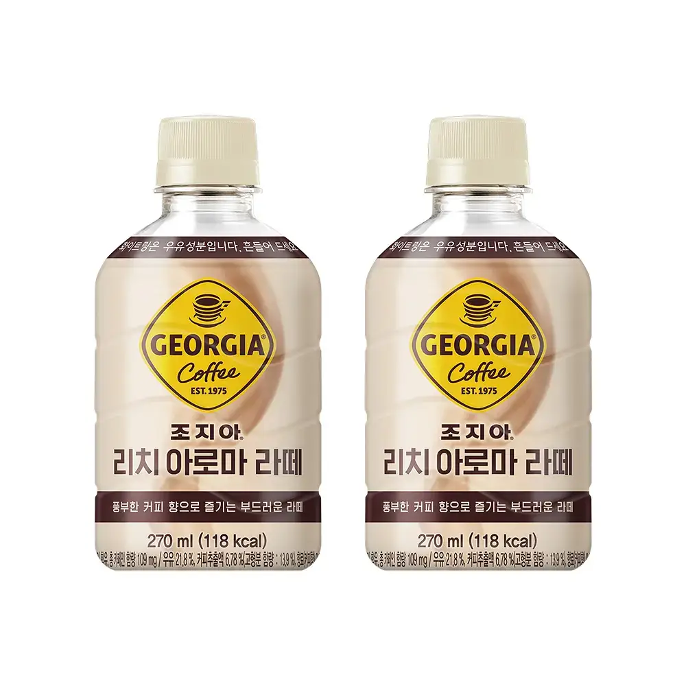 조지아 리치아로마 라떼 270ml 24개