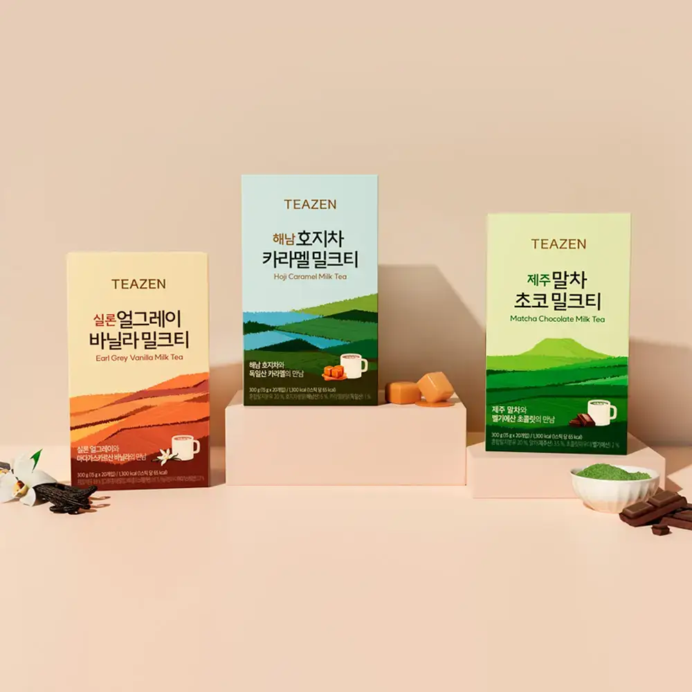 티젠 밀크티 20T 3종 택1 (얼그레이 바닐라, 제주 말차초코, 호지차 카라멜)