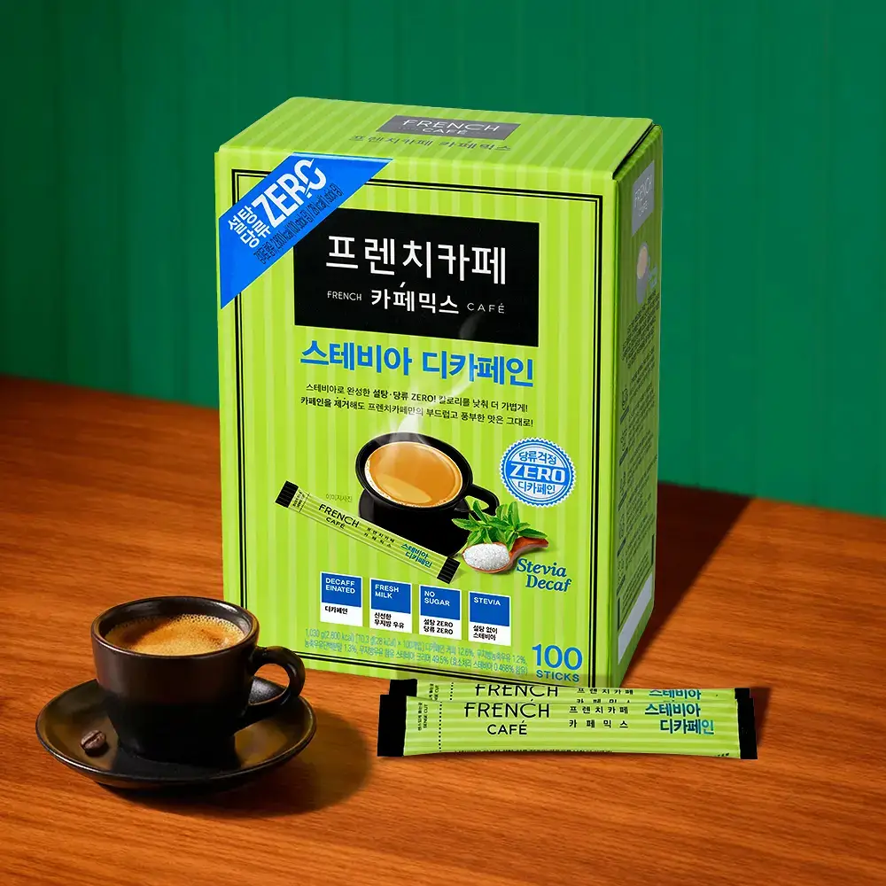프렌치카페 스테비아 카페믹스 디카페인 100T