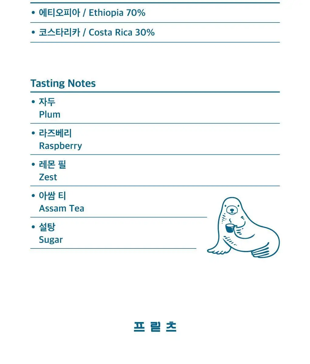 프릳츠 서울시네마 블렌드 원두 200g 상세페이지 3