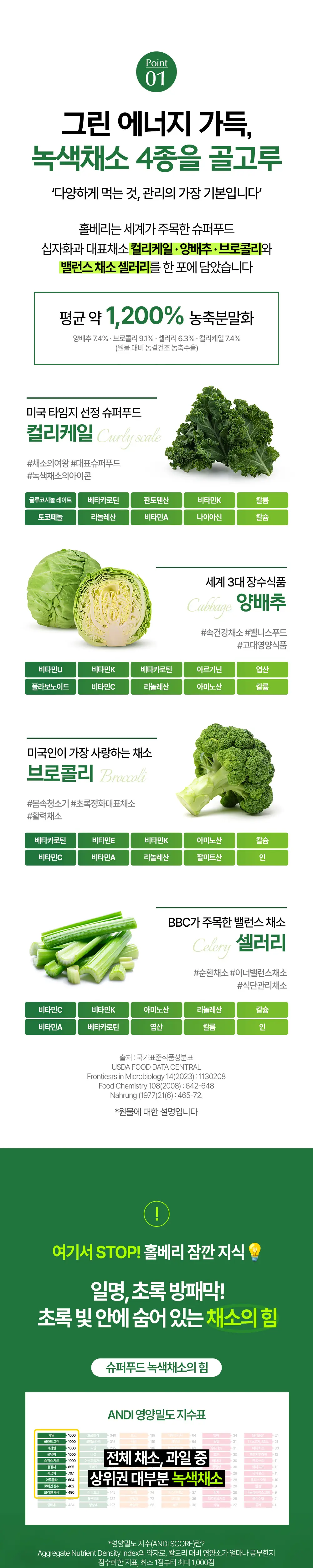 홀베리 유기농 슈퍼그린샐러드(2gx30포) 상세페이지 2