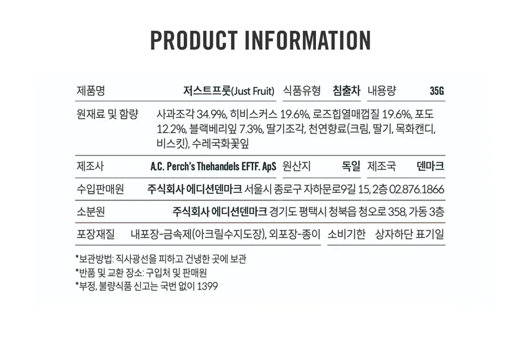 A.C. 퍼치스 티핸들 미니틴 35g 저스트 프룻 상세페이지 5