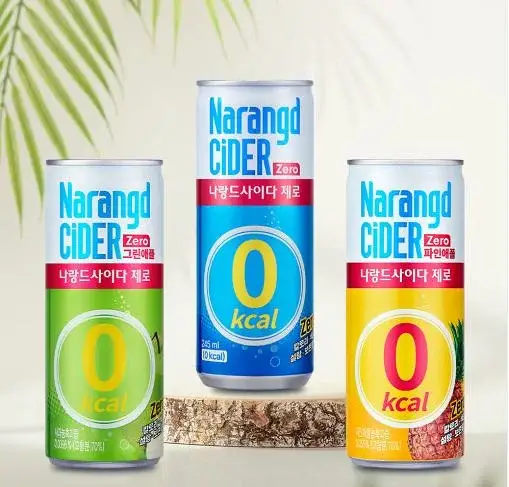 나랑드사이다 245ml 캔 30입 2박스 택2 (플레인, 파인애플,그린애플)