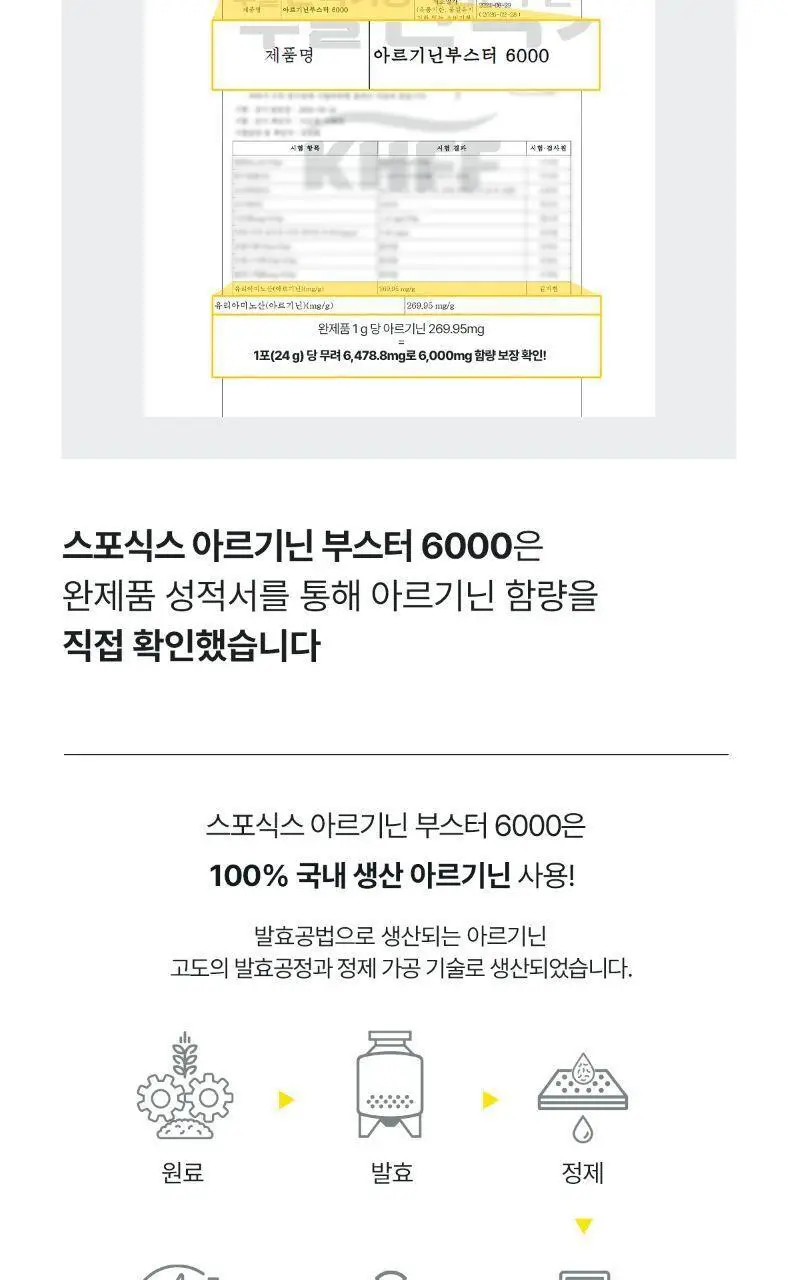 뉴케어 스포식스 아르기닌 부스터 6000 (24gX10포) 상세페이지 7