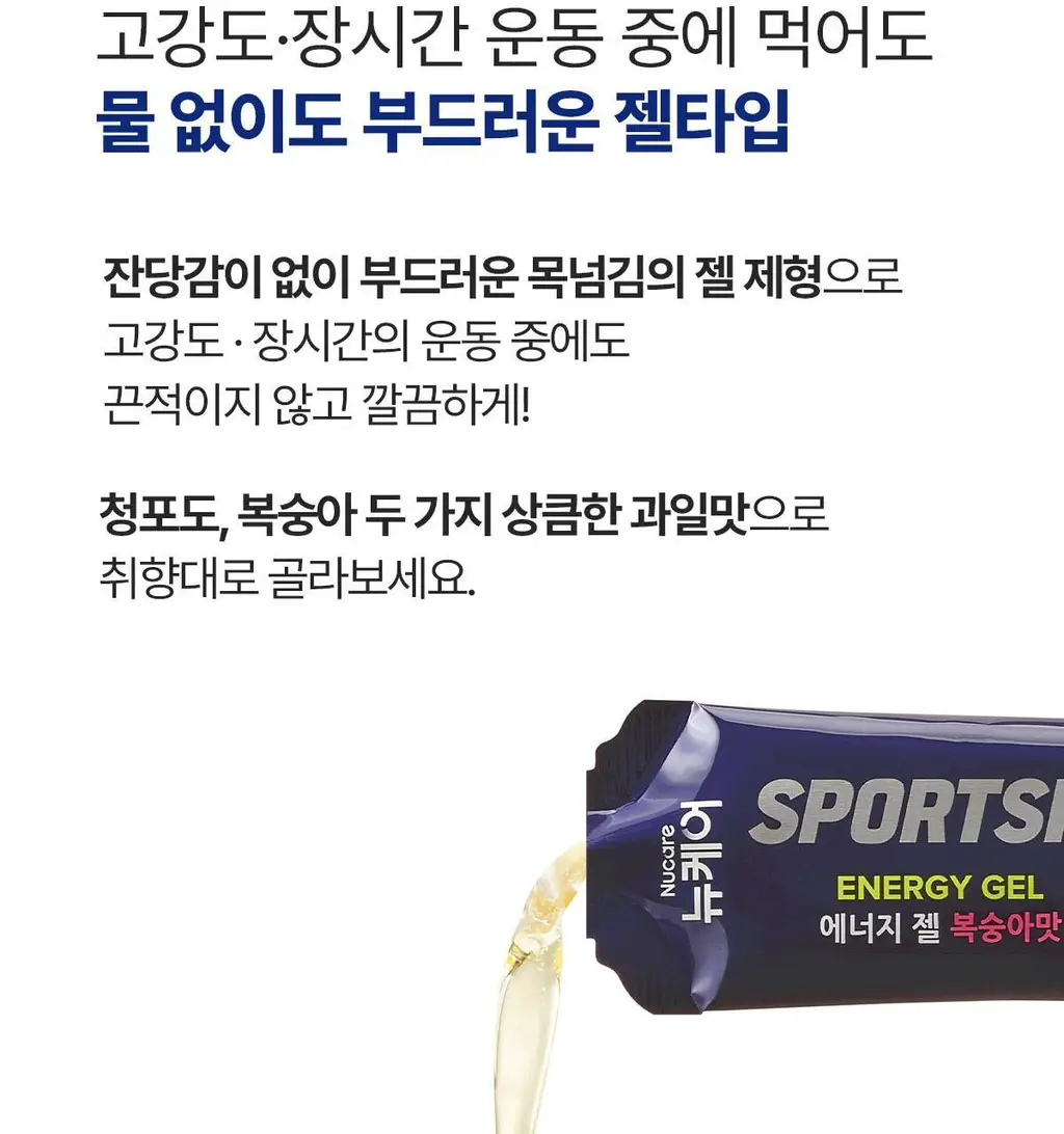뉴케어 스포식스 에너지 젤 8포(45g) (청포도맛/복숭아맛 택1) 상세페이지 41