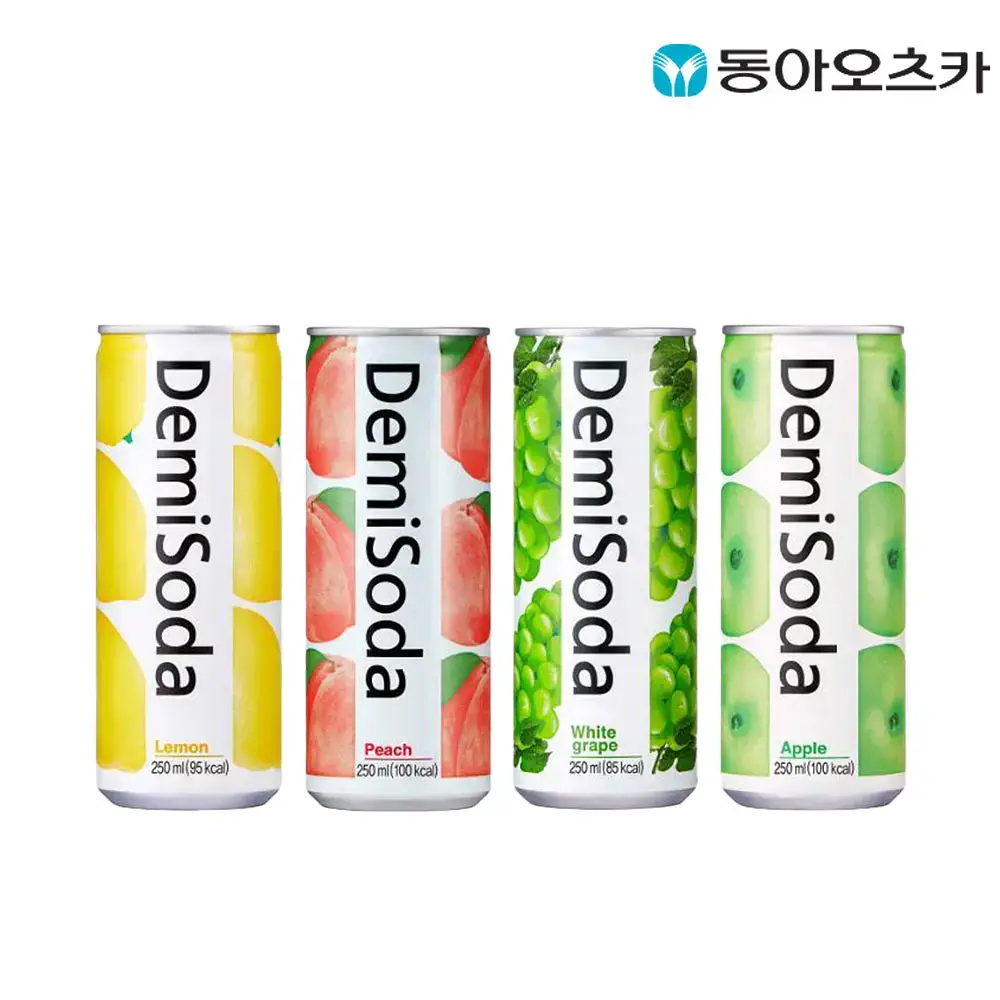 데미소다 250ml 캔 30입 4종 택1 (레몬,피치,청포도,애플)