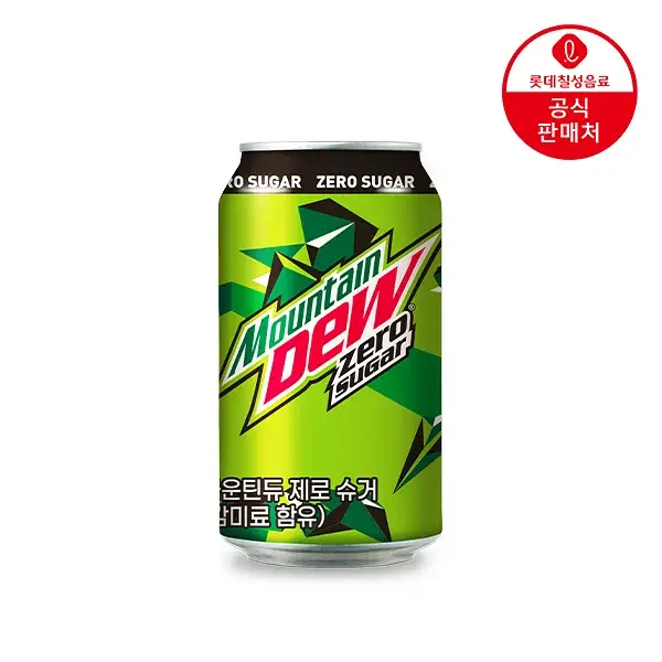 롯데칠성 마운틴듀 제로 355ml 24캔