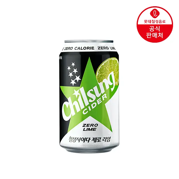 롯데칠성 칠성사이다 제로라임 355ml 24캔