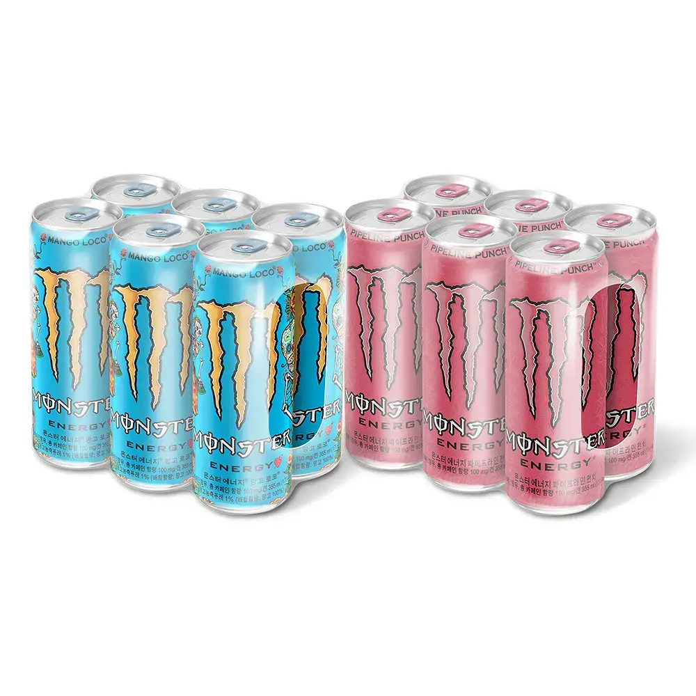 몬스터에너지 망고 로코+펀치 355ml 12입(6+6)