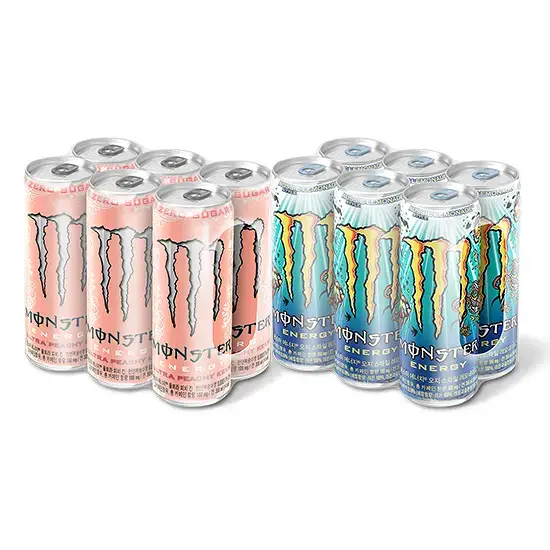 몬스터에너지 피치 킨+오지 레몬 355ml 12입(6+6)
