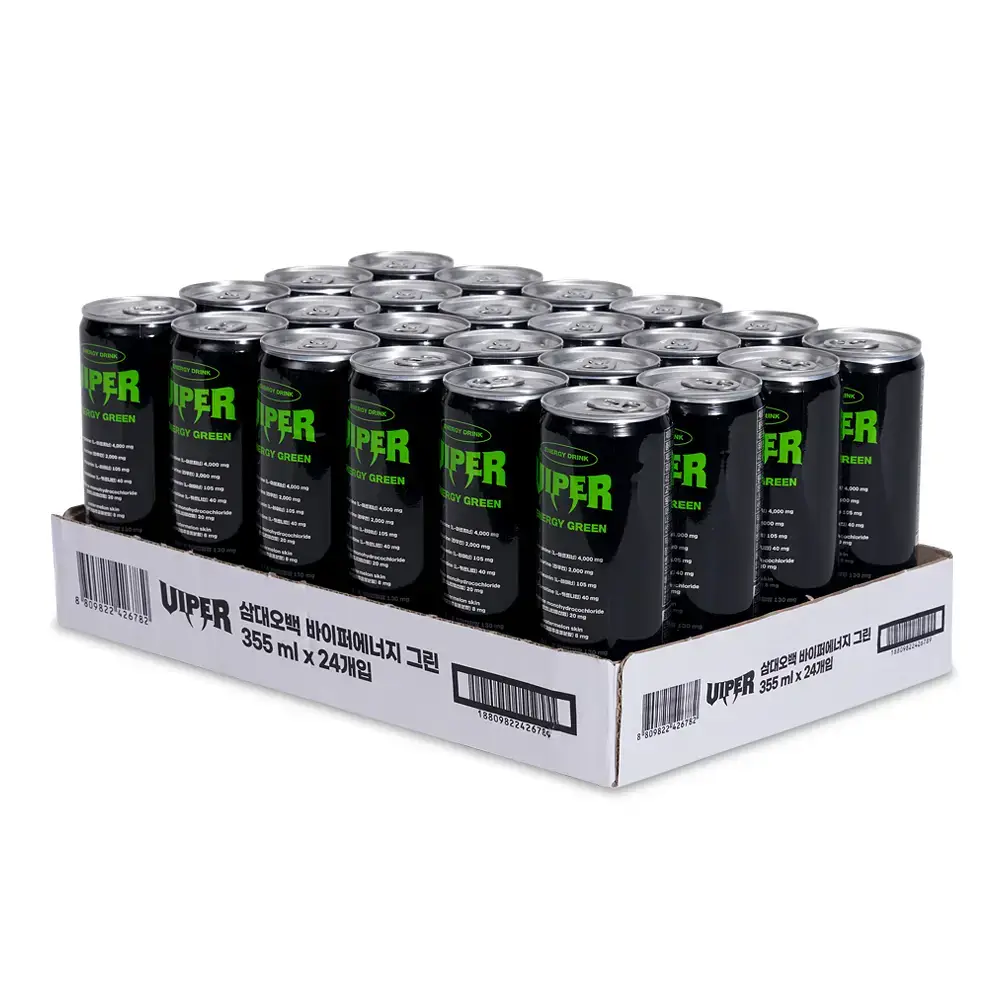 삼대오백 바이퍼 그린 에너지드링크 355ml x 24개입