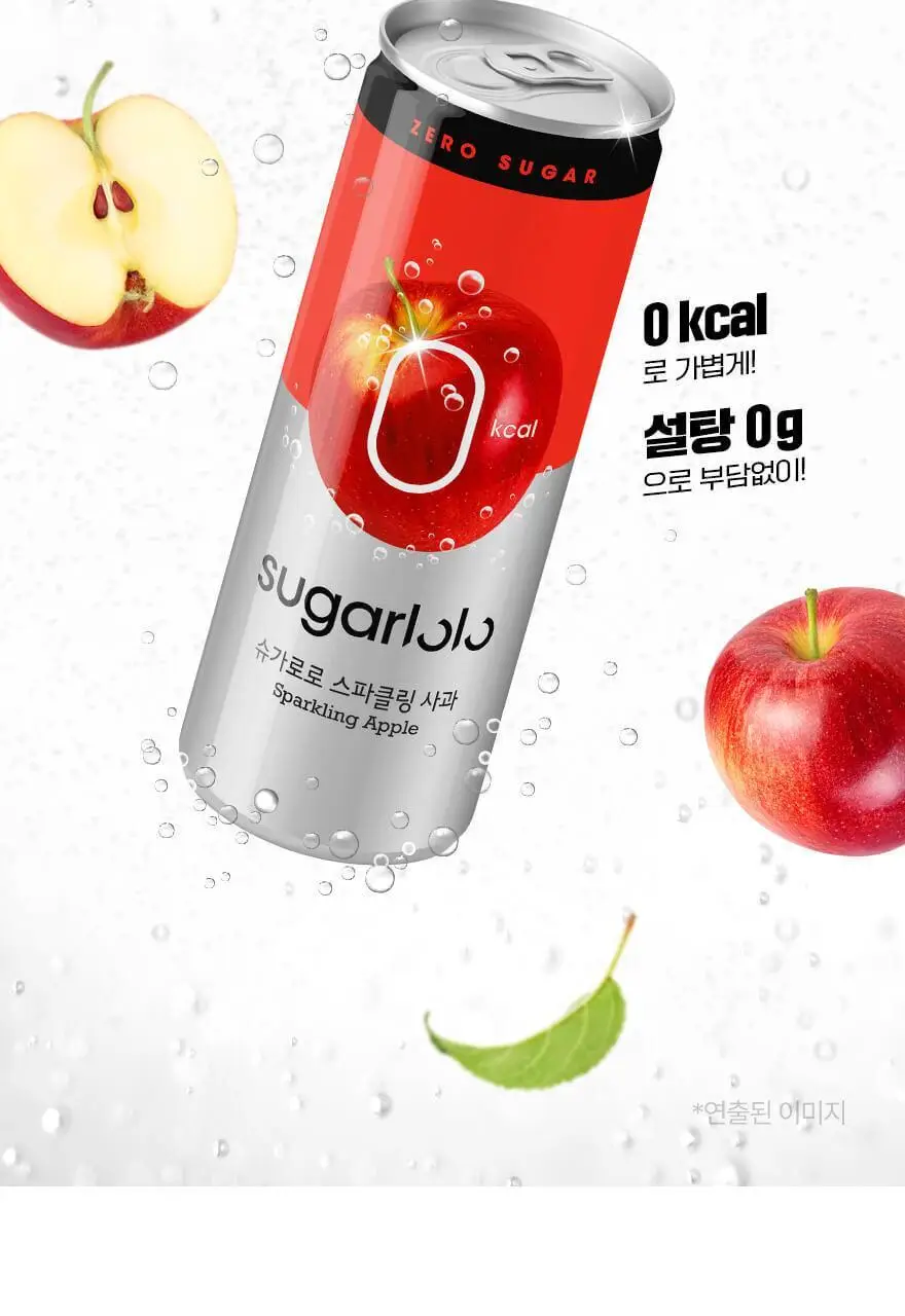 슈가로로 스파클링 사과 캔 250ml 30개입 상세페이지 2