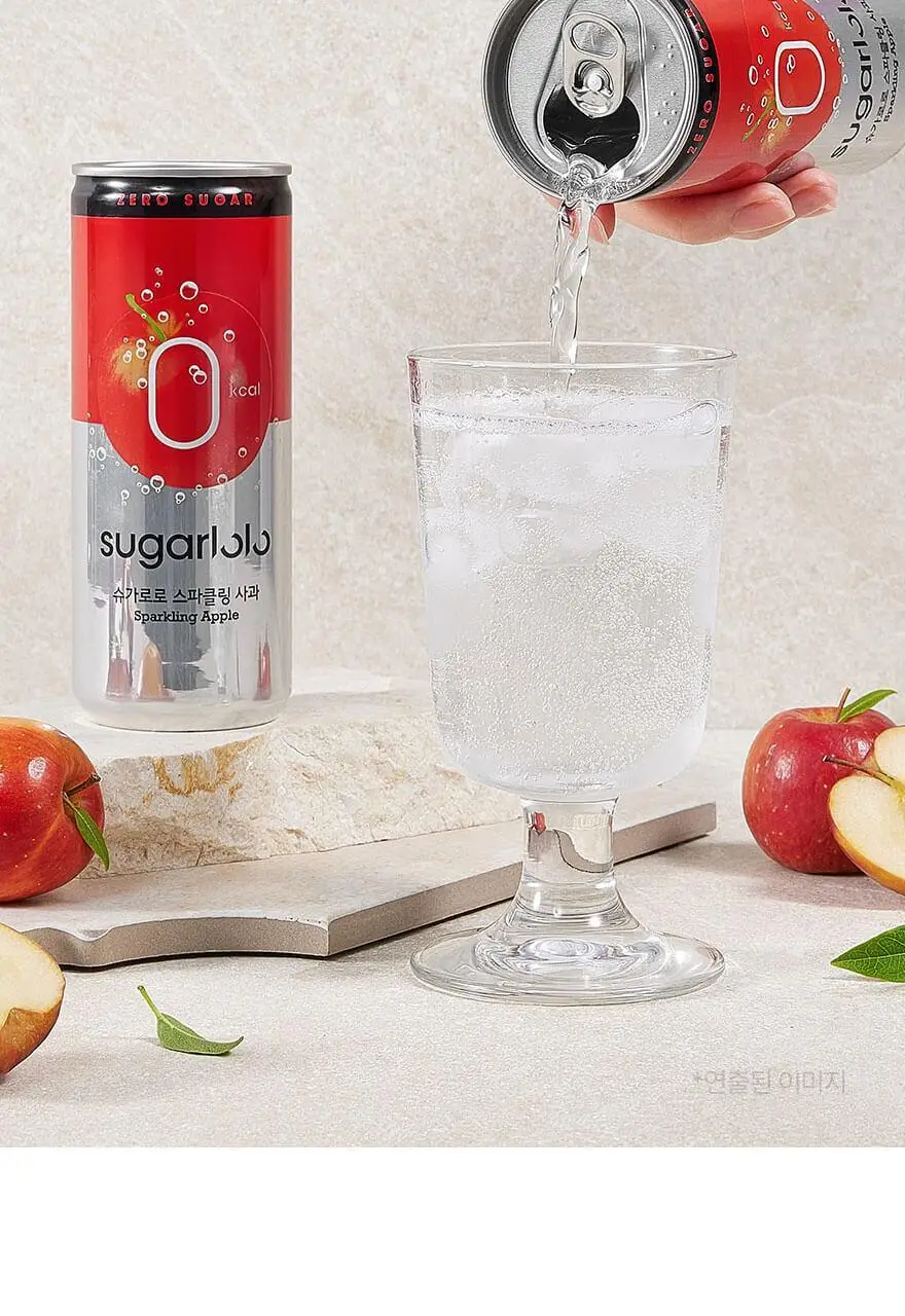 슈가로로 스파클링 사과 캔 250ml 30개입 상세페이지 7