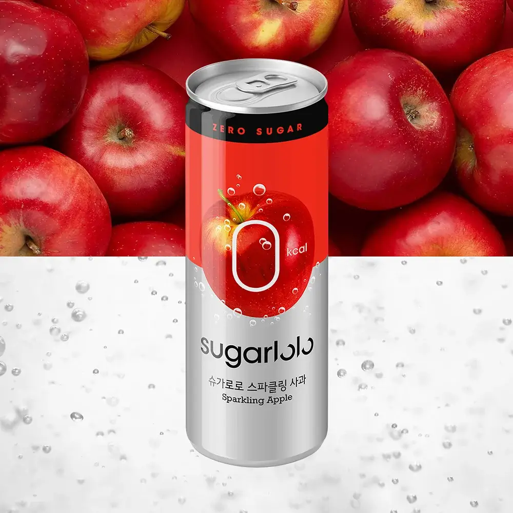 슈가로로 스파클링 사과 캔 250ml 30개입