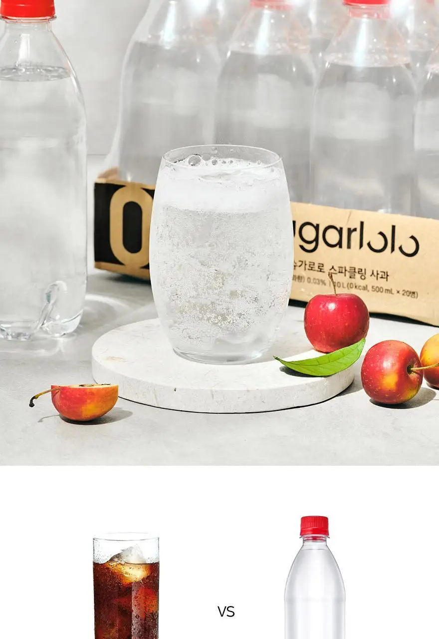 슈가로로 스파클링 사과 ECO 무라벨 500ml 20개입 상세페이지 8