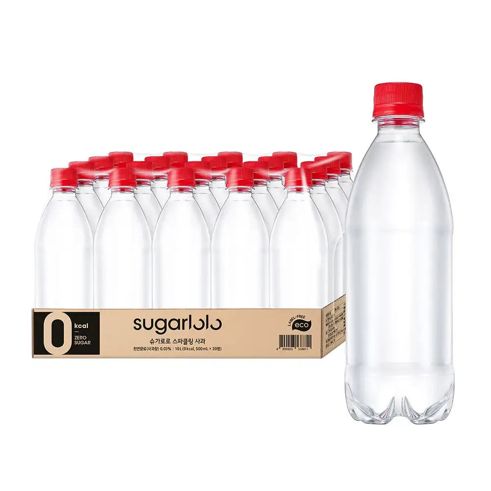 슈가로로 스파클링 사과 ECO 무라벨 500ml 20개입