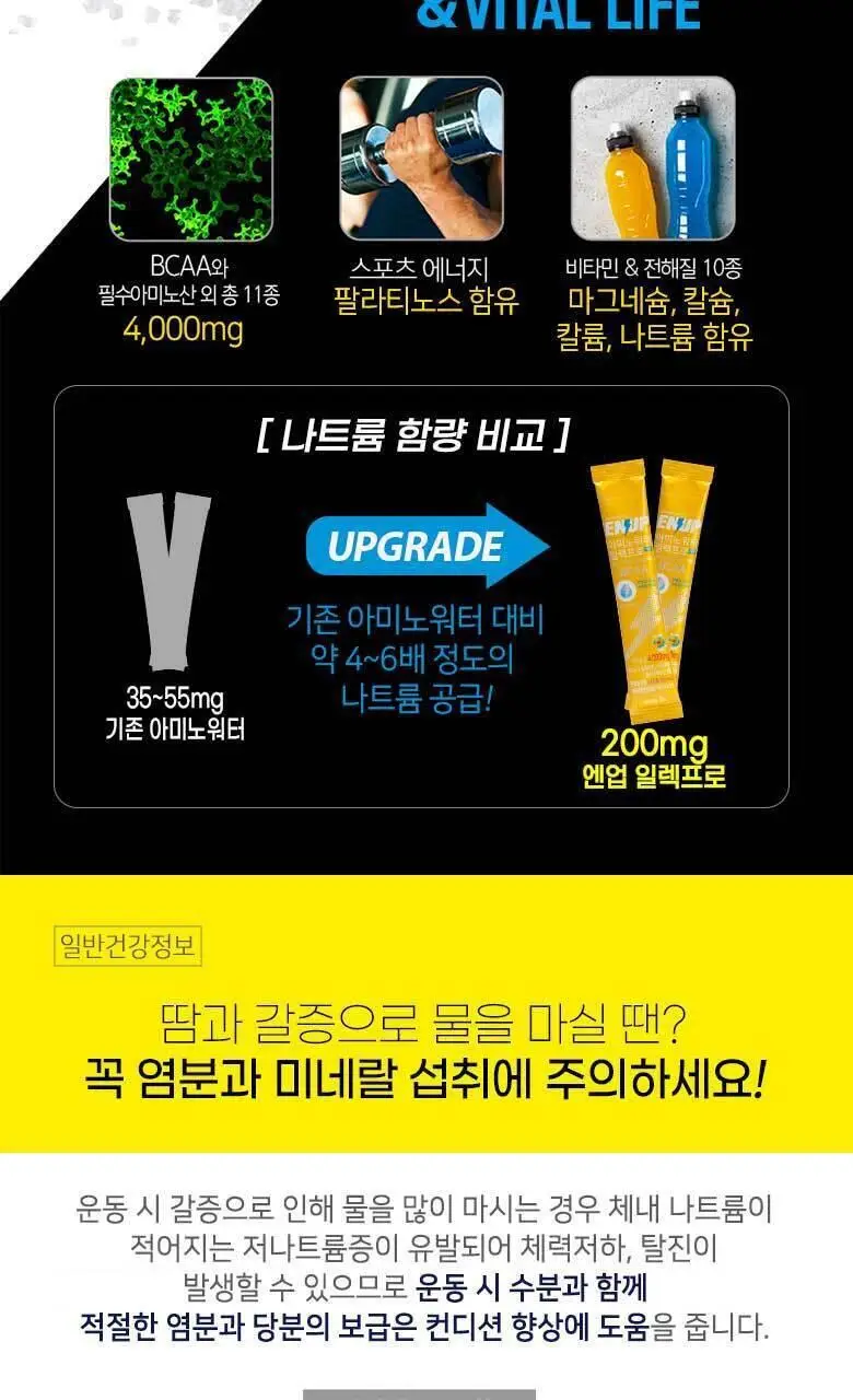 엔업 아미노워터 일렉프로 10포 상세페이지 4