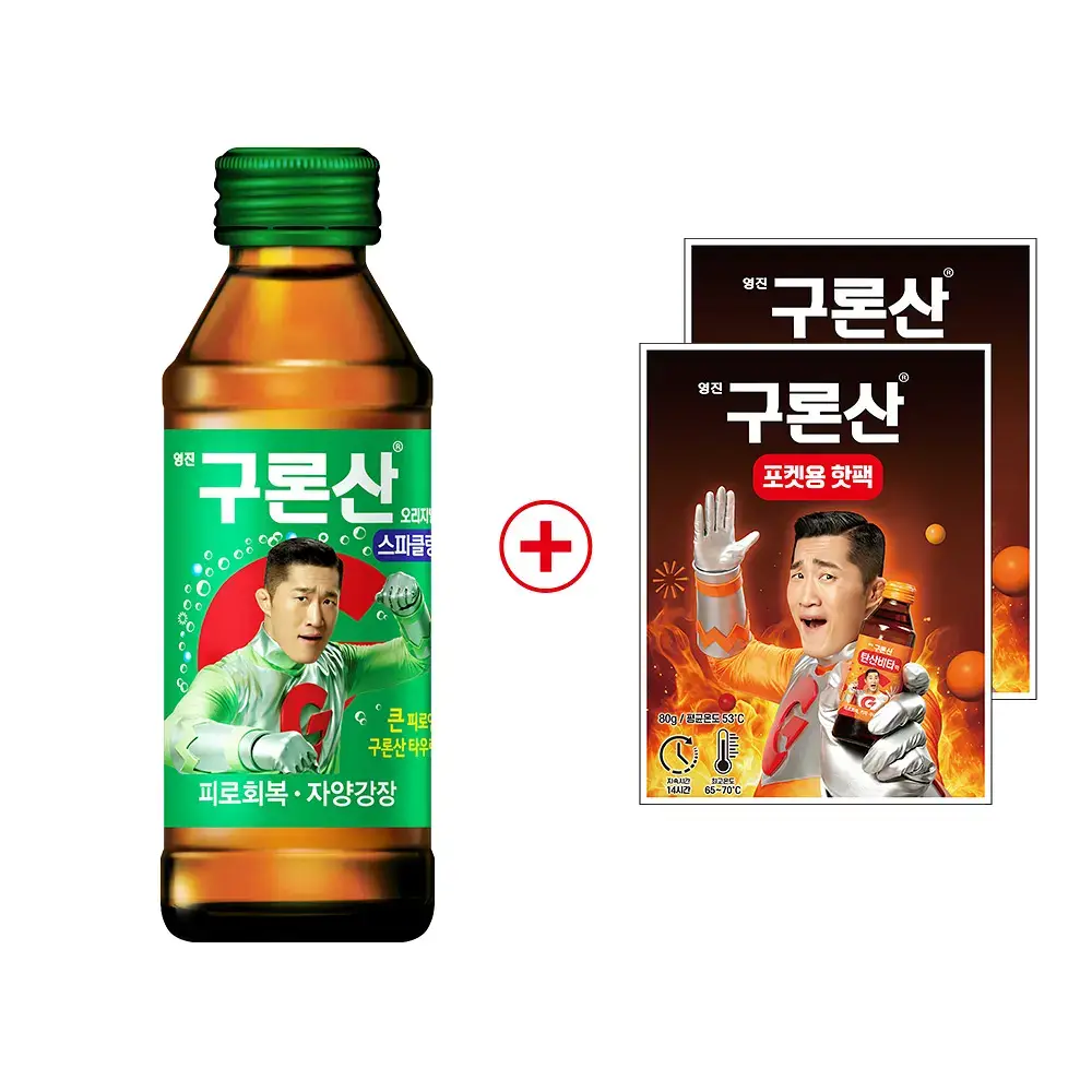 영진 구론산 탄산 150ml 30입 + 핫팩2개