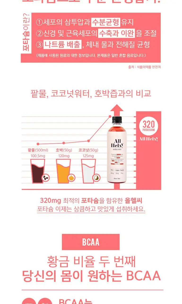 올헬씨 아미노워터 스포츠 이온음료 500ml 1개 상세페이지 6