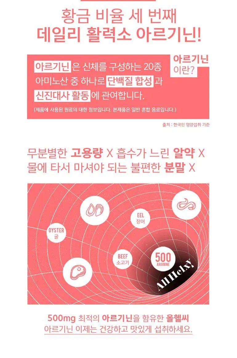 올헬씨 아미노워터 BCAA 아르기닌 칼륨 스포츠 이온음료 500ml 20개 (1박스) 상세페이지 8