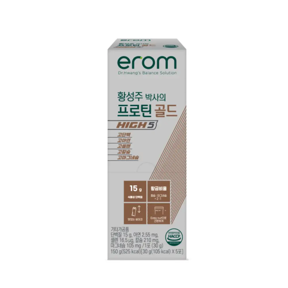 이롬생식 황성주 박사의 프로틴 골드 HIGH 5 30g 5포