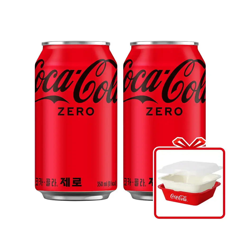코카콜라 제로 350ml 48캔 (24*2) + 전자렌지 찜기