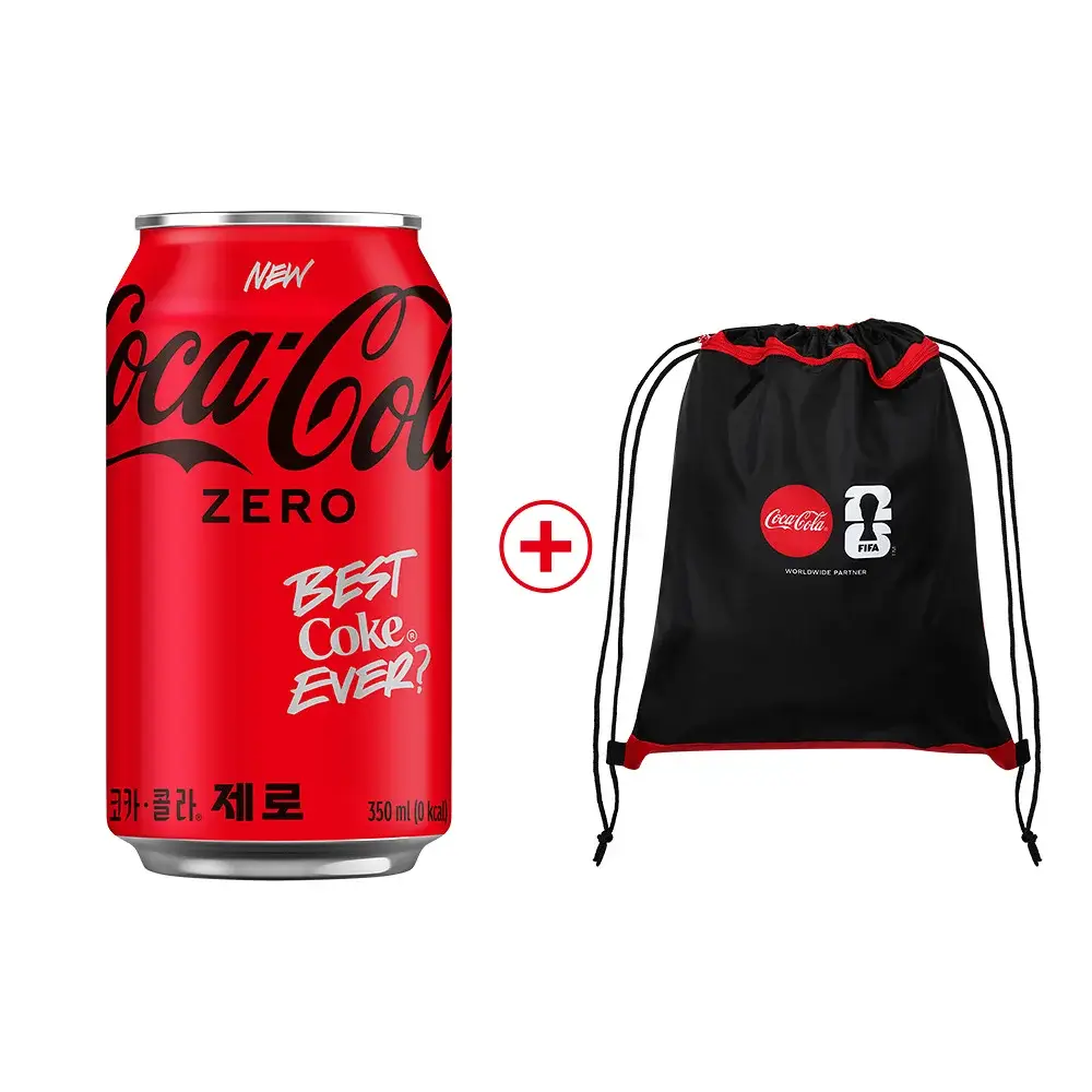 코크제로 캔 350ml 24캔 + 월드컵 스트링백