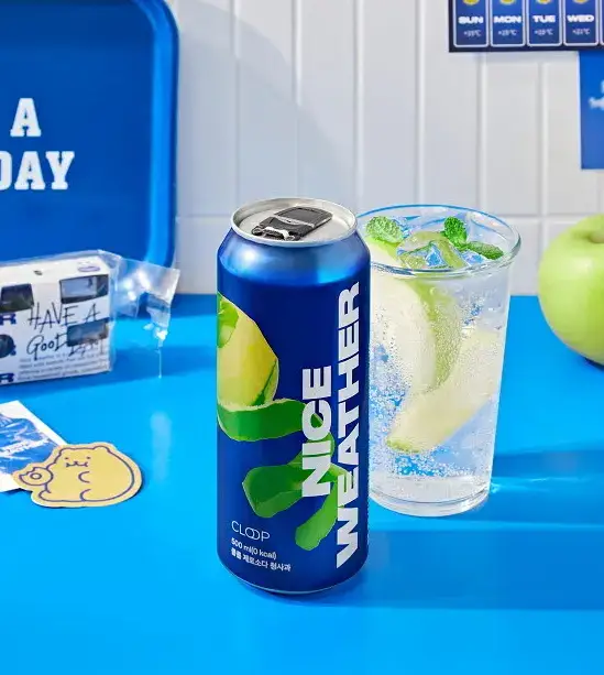 클룹 제로소다 청사과 500ml (탄산 보존 뚜껑)