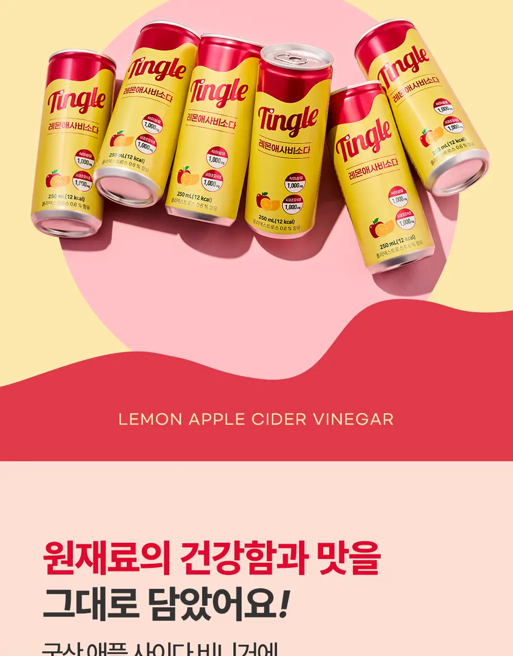 팅글 레몬애사비소다 250ml 6캔 상세페이지 3