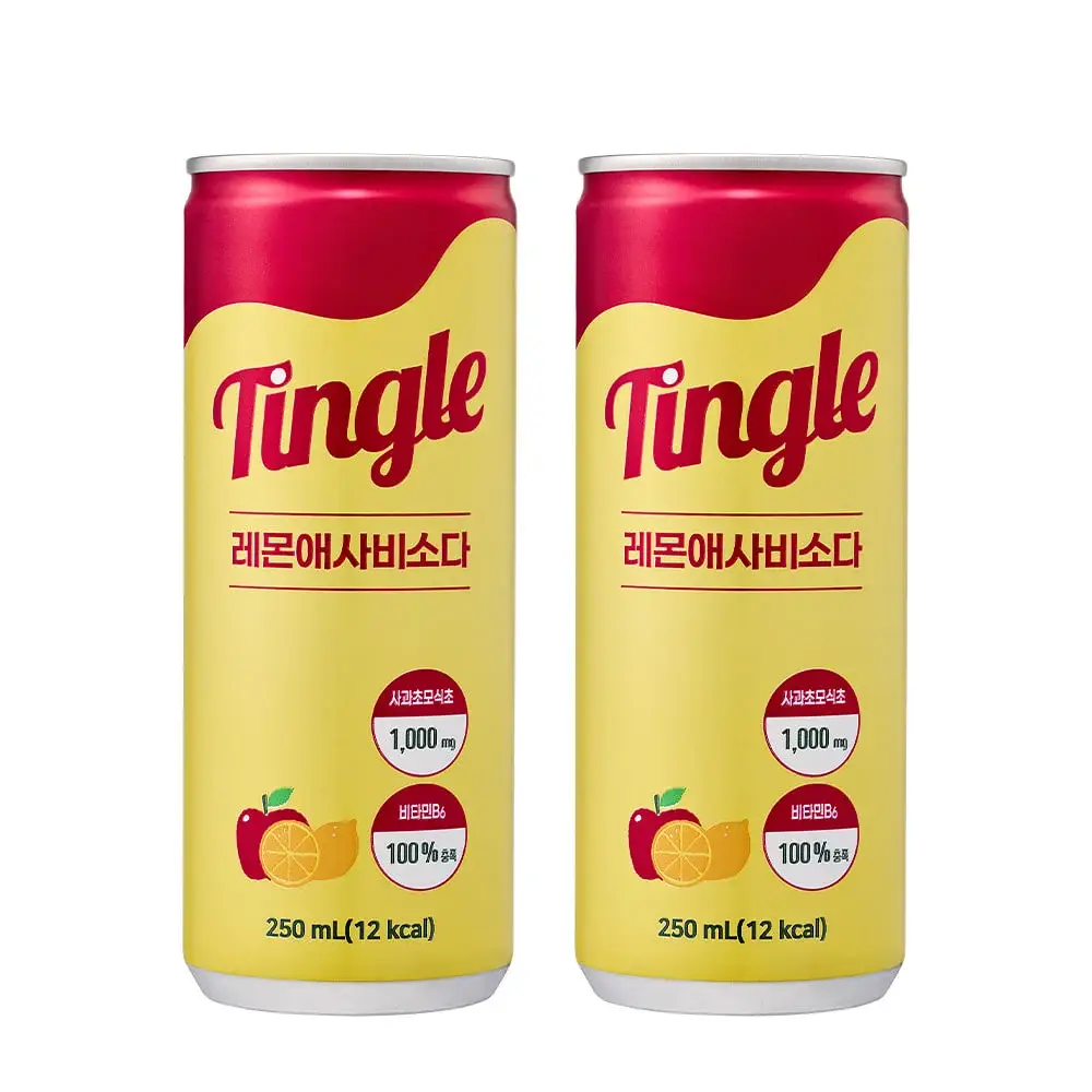 팅글 레몬애사비소다 250ml 6캔