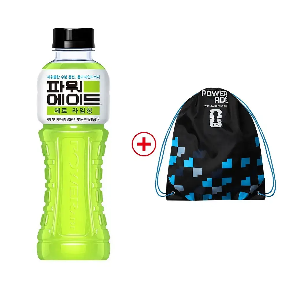 파워에이드 제로 라임 600ml 20입 + 월드컵 짐색