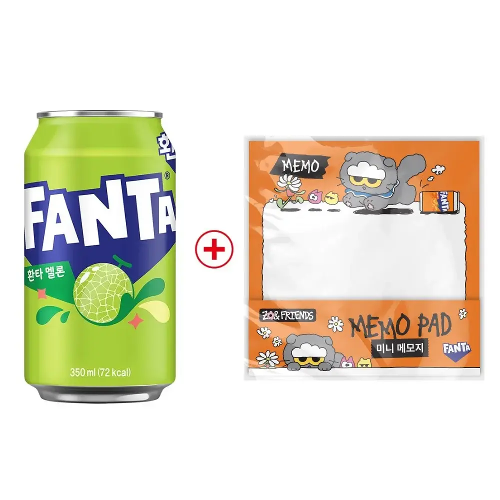환타 멜론 350ml 24입 + 조앤프렌즈 메모지