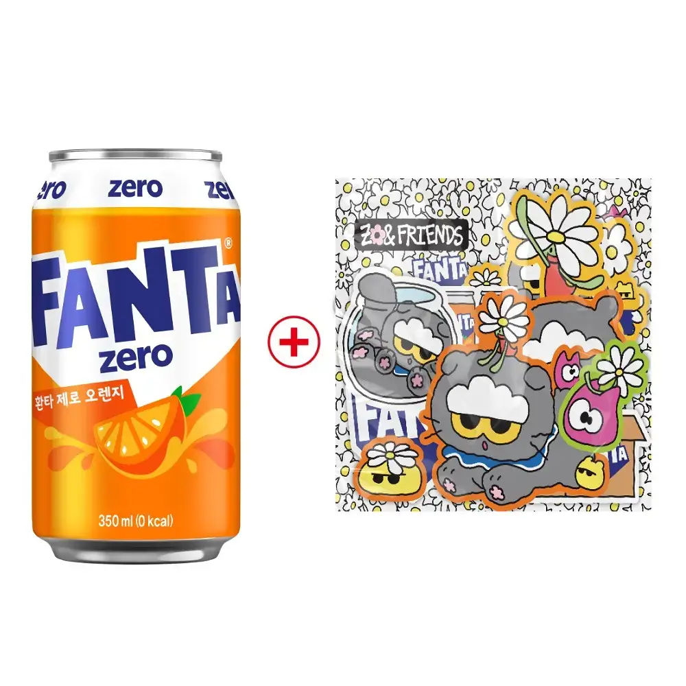 환타 제로 오렌지 350ml 24입 + 조앤프렌즈 스티커A