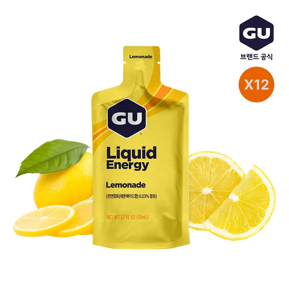 GU에너지 리퀴드 에너지 레몬에이드 51ml 12개입