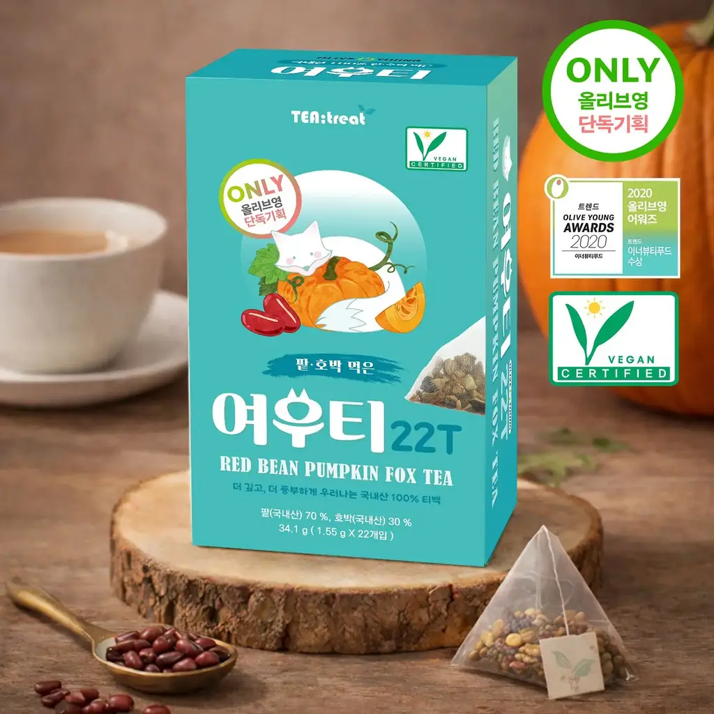 티트리트 여우티 호박팥차 22T